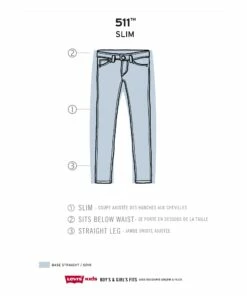 Best deal 🎉 511 Slim Fit 👖 Jeans Denim Levi's Fashion Teen, Children ⭐ -Outlet Kids' Fashion Store 511 slim fit jeans511 slim fit jeans denim levi s fashion teen children 2