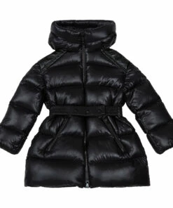 Deals 💯 Adile Long Down Jacket Black Moncler Fashion Teen, Children 🎉