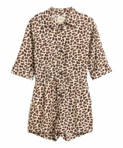 Coupon 🎉 Aerial Leopard Print Playsuit Brown Bellerose Fashion Teen, Children 🎉