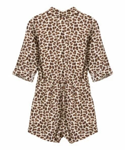 Coupon 🎉 Aerial Leopard Print Playsuit Brown Bellerose Fashion Teen, Children 🎉 -Outlet Kids' Fashion Store aerial leopard print playsuit brown bellerose fashion teen children 8