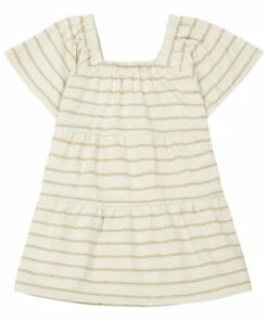 Brand new ⭐ Agnes Striped 👗 Dress Beige Rylee + Cru Fashion Children 👏 -Outlet Kids' Fashion Store agnes striped dressagnes striped dress beige rylee cru fashion children 1