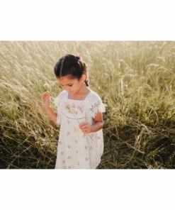 Best Sale ✔️ Aguila Organic Cotton Muslin 👗 Dress Ecru Louise Misha Fashion Children 🤩 -Outlet Kids' Fashion Store aguila organic cotton muslin dress ecru louise misha fashion children 2