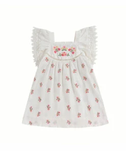 Best Sale ✔️ Aguila Organic Cotton Muslin 👗 Dress Ecru Louise Misha Fashion Children 🤩