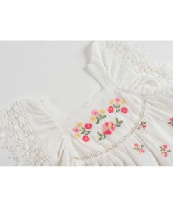 Best Sale ✔️ Aguila Organic Cotton Muslin 👗 Dress Ecru Louise Misha Fashion Children 🤩 -Outlet Kids' Fashion Store aguila organic cotton muslin dress ecru louise misha fashion children 3