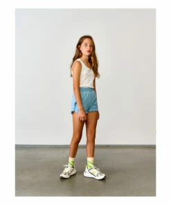 Best deal 🧨 Aimy Shorts Pale blue Bellerose Fashion Teen, Children 🤩 -Outlet Kids' Fashion Store aimy shorts pale blue bellerose fashion teen children 3