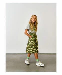 Flash Sale ❤️ Alicia Camo Skirt Khaki Bellerose Fashion Teen, Children 🎁 -Outlet Kids' Fashion Store alicia camo skirt khaki bellerose fashion teen children 2