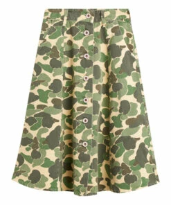 Flash Sale ❤️ Alicia Camo Skirt Khaki Bellerose Fashion Teen, Children 🎁