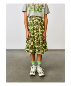 Flash Sale ❤️ Alicia Camo Skirt Khaki Bellerose Fashion Teen, Children 🎁 -Outlet Kids' Fashion Store alicia camo skirt khaki bellerose fashion teen children 3