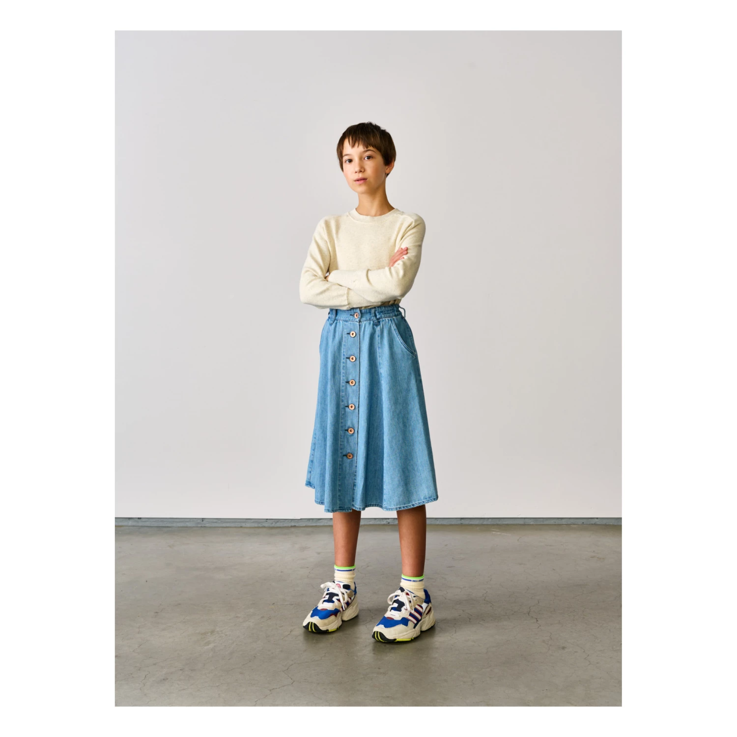 New ๐ Alicia Skirt Denim blue Bellerose Fashion Teen, Children ๐ 2 New ๐ Alicia Skirt Denim blue Bellerose Fashion Teen, Children ๐ - Image 2