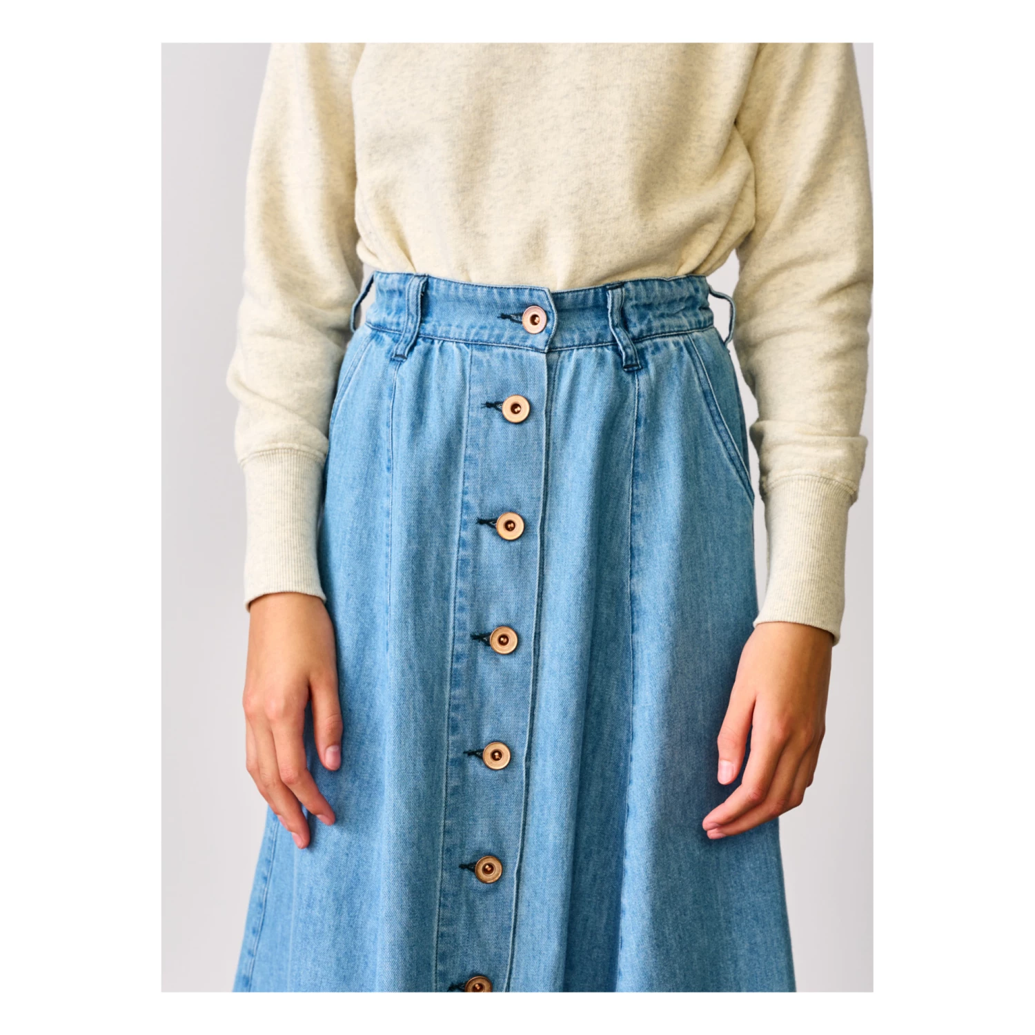New ๐ Alicia Skirt Denim blue Bellerose Fashion Teen, Children ๐ 4 New ๐ Alicia Skirt Denim blue Bellerose Fashion Teen, Children ๐ - Image 4