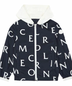 Cheapest ✨ Allover Jacket Navy blue Moncler Fashion Children 👏