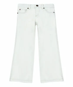 Best Sale 🎁 Amalia Organic Denim Straight Leg 👖 Jeans Light Blue Bonpoint Fashion Teen, Children 🔥