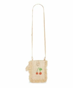Best deal 🌟 Amourette Woven Raffia Shoulder Bag Straw Yellow Bonpoint Fashion Children 🎉