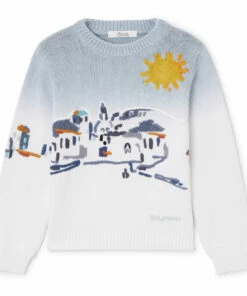 Flash Sale 🔥 Anatole Embroidered Jumper Grey Bonpoint Fashion Teen, Children ❤️