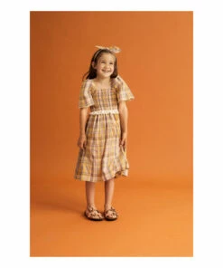 Best Pirce 💯 Andrea Mini 👗 Dress Orange the new society Fashion Teen, Children 🎁 -Outlet Kids' Fashion Store andrea mini dress orange the new society fashion teen children 3