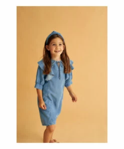 Flash Sale 🤩 Annah Mini 👗 Dress Indigo blue the new society Fashion Teen, Children ✨ -Outlet Kids' Fashion Store annah mini dress indigo blue the new society fashion teen children 2