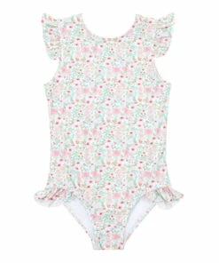 Cheap 🤩 Anti-UV Floral 🩱 Swimsuit Pink Minnow Fashion Children 🔔