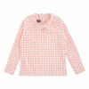 Budget 🌟 Anti-UV Gingham T-shirt Pink Tocoto Vintage Fashion Baby, Children 🛒