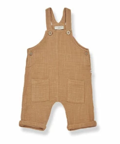 Buy 🎉 Aritz Double Cotton Muslin Overalls Chocolate 1+ in the family Fashion Baby, Children ⌛