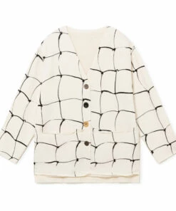 Best deal 👍 Arty Organic Cotton Fleece Cardigan Ecru Little Creative Factory Fashion Teen, Children ⌛