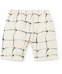 Budget 😀 Arty Organic Cotton Fleece Shorts Ecru Little Creative Factory Fashion Teen, Children ✔️