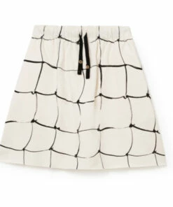 Budget 🎁 Arty Organic Cotton Fleece Skirt Ecru Little Creative Factory Fashion Teen, Children 🎉