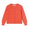 Promo 🌟 Aspiration Openwork Cardigan Red Bonpoint Fashion Children 🔔