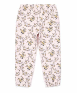 Budget ❤️ Aubepine Organic Cotton Floral Joggers Pale pink Bonton Fashion Children ⭐ -Outlet Kids' Fashion Store aubepine organic cotton floral joggers pale pink bonton fashion children 2