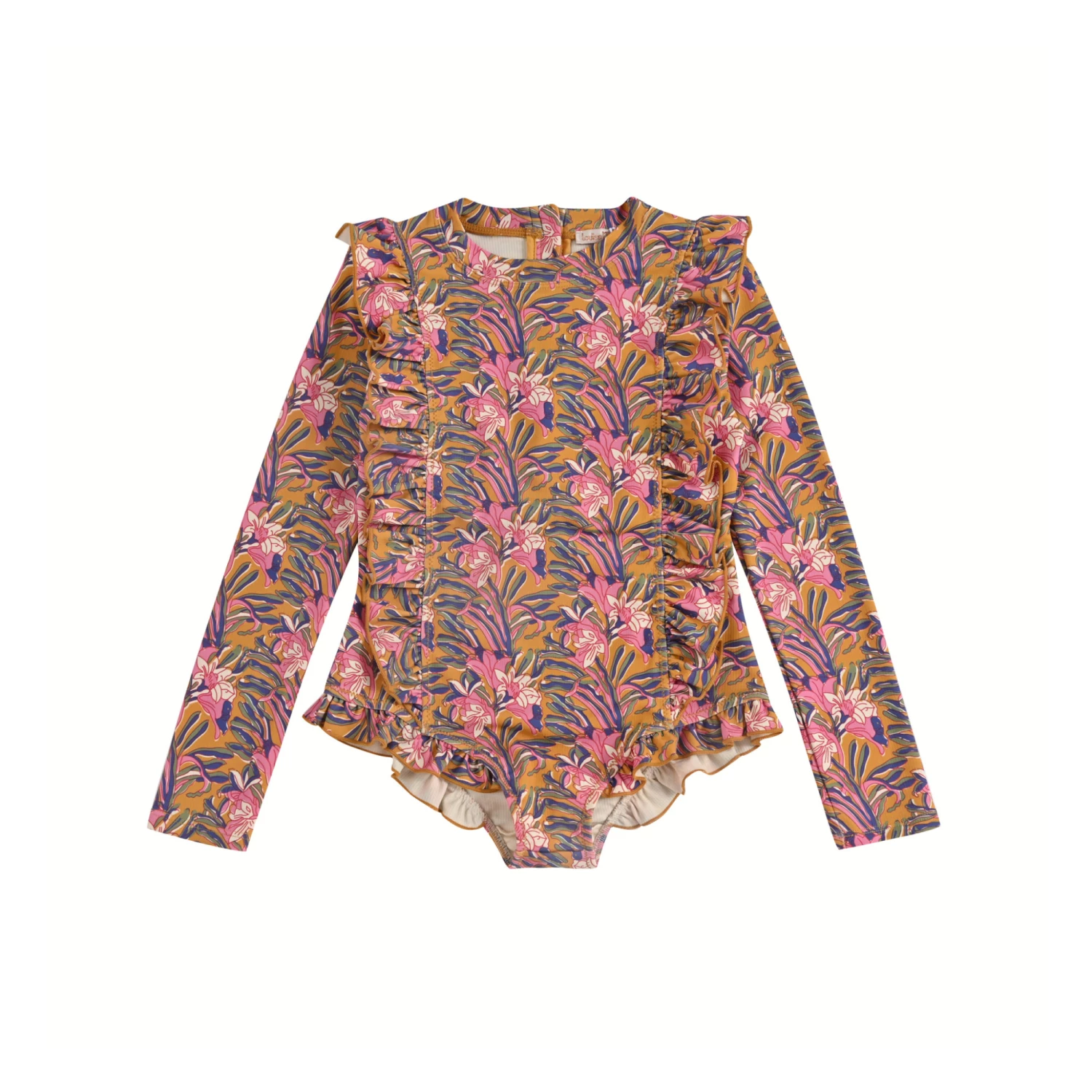 Flash Sale ✨ Aurelie Recycled Nylon Anti-UV 🩱 Swimsuit Ochre Louise Misha Fashion Teen, Children ❤️ 1 Flash Sale ✨ Aurelie Recycled Nylon Anti-UV 🩱 Swimsuit Ochre Louise Misha Fashion Teen, Children ❤️