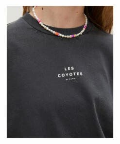 Promo 💯 Avelyn T-Shirt Dark grey Les Coyotes de Paris Fashion Teen, Children 🎉 -Outlet Kids' Fashion Store avelyn t shirt dark grey les coyotes de paris fashion teen children 3