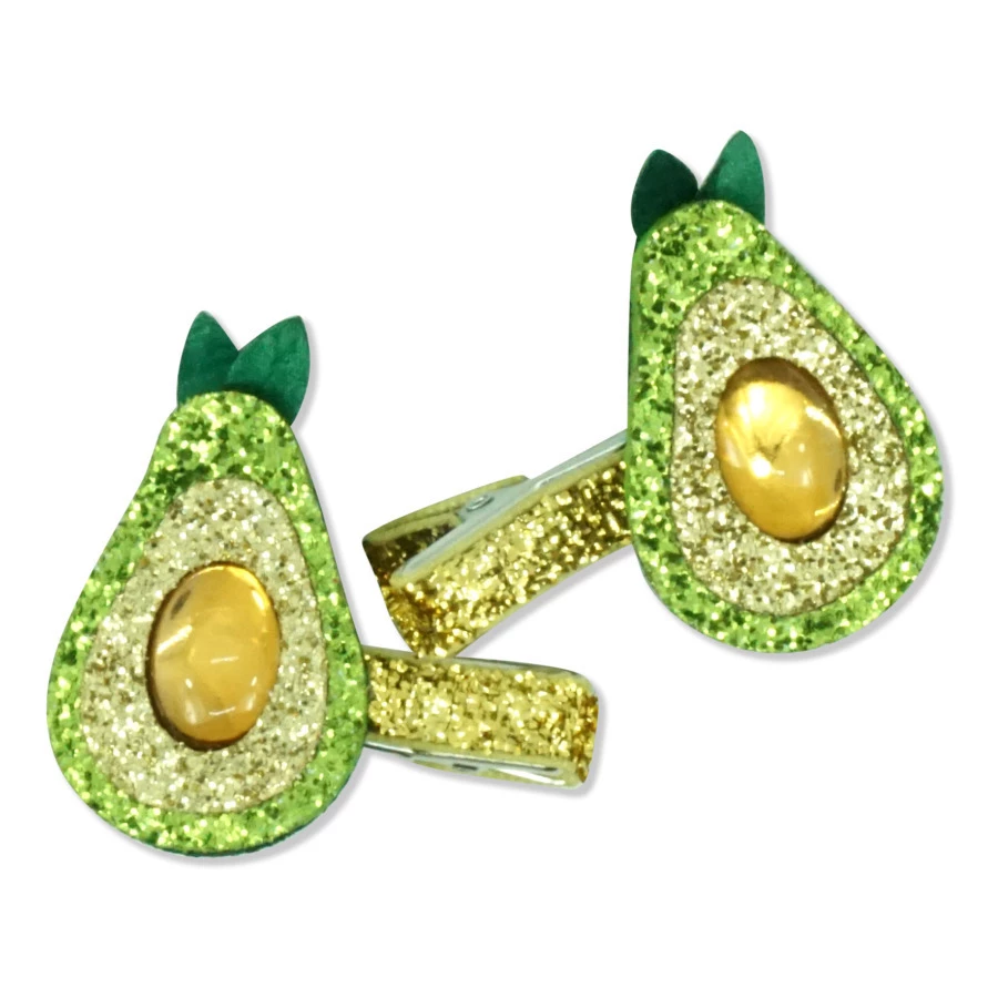 Brand new 👏 Avocado Hair Clips Green Milk x Soda Fashion Children 👏 1 Brand new 👏 Avocado Hair Clips Green Milk x Soda Fashion Children 👏