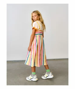 Budget ⭐ Axelle Striped 👗 Dress Yellow Bellerose Fashion Teen, Children 👍 -Outlet Kids' Fashion Store axelle striped dress yellow bellerose fashion teen children 5