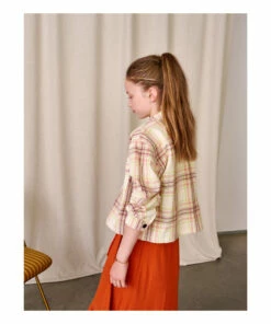 New ❤️ Azukar Checked Jacket Pale pink Bellerose Fashion Teen, Children 🤩 -Outlet Kids' Fashion Store azukar checked jacket pale pink bellerose fashion teen children 4