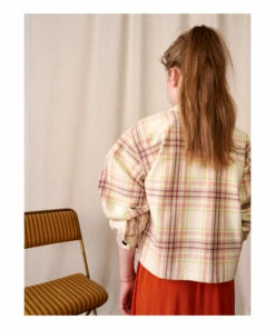 New ❤️ Azukar Checked Jacket Pale pink Bellerose Fashion Teen, Children 🤩 -Outlet Kids' Fashion Store azukar checked jacket pale pink bellerose fashion teen children 5