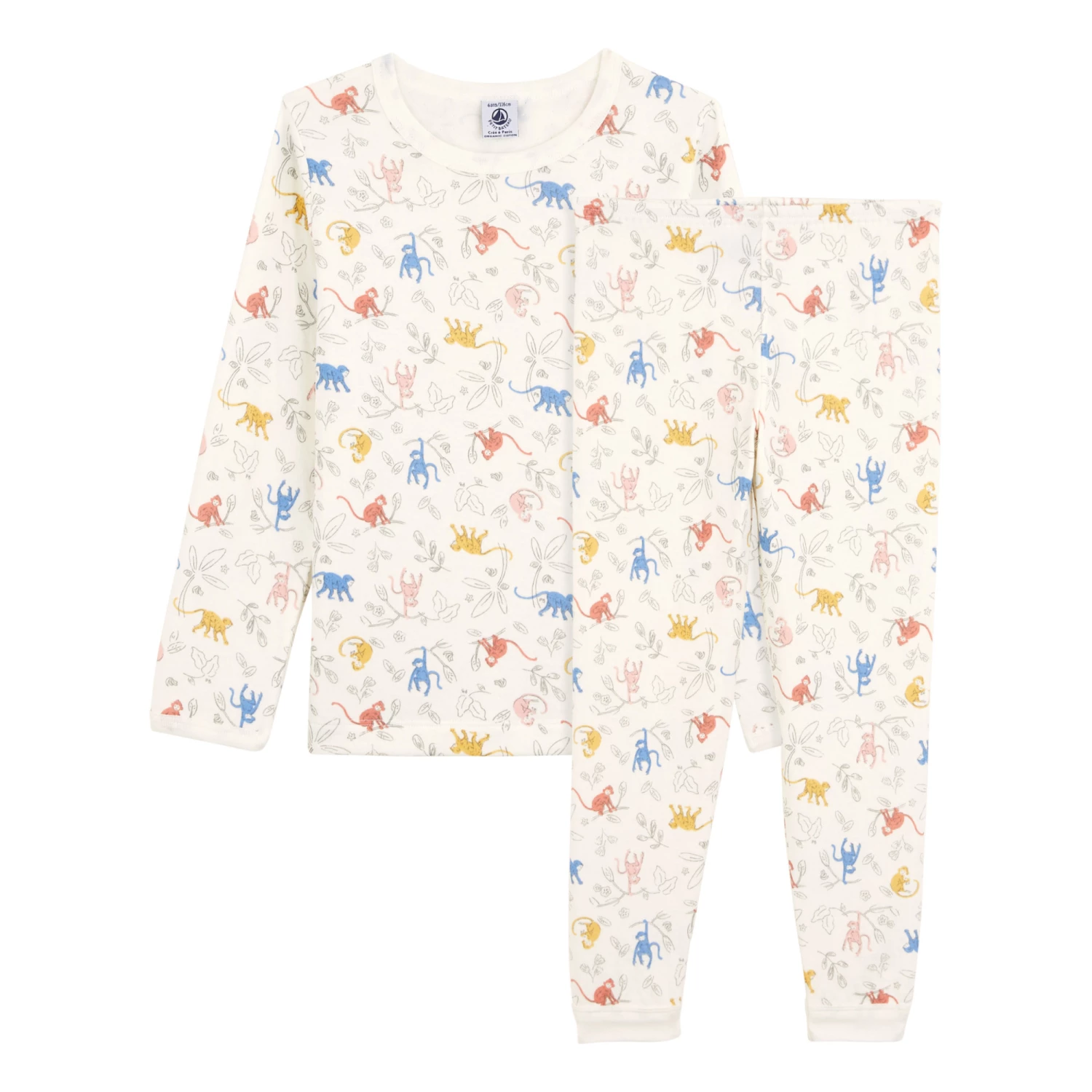 Hot Sale 🎉 Baboon Organic Cotton Pyjamas Cream Petit Bateau Fashion Children 🤩 1 Hot Sale 🎉 Baboon Organic Cotton Pyjamas Cream Petit Bateau Fashion Children 🤩