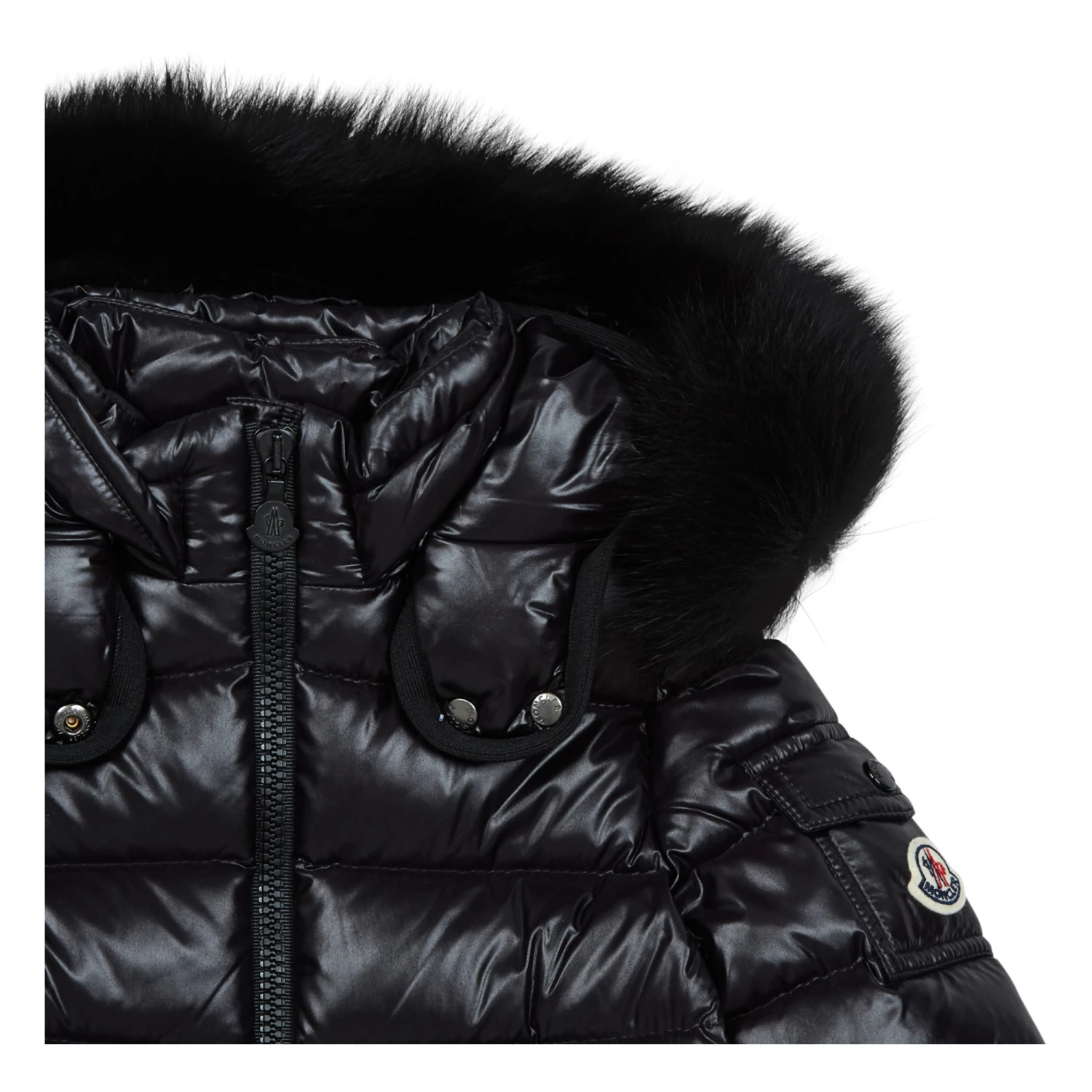 Outlet ⌛ Baby Fur Down Jacket Black Moncler Fashion Teen, Children ✨ 2 Outlet ⌛ Baby Fur Down Jacket Black Moncler Fashion Teen, Children ✨ - Image 2