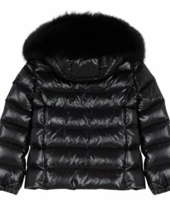 Best deal 👍 Bady Faux Fur Down Jacket Black Moncler Fashion Teen, Children 👏 -Outlet Kids' Fashion Store bady faux fur down jacketbady faux fur down jacket black moncler fashion teen children 2