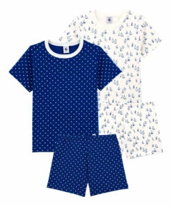 New 🎉 Balme Pyjama Set Blue Petit Bateau Fashion Children 🔥