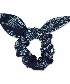 Discount 💯 Bandana Scrunchie Navy blue Milk x Soda Fashion Children 🛒