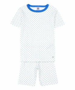 Cheapest 👏 Bandanou Organic Cotton Pyjamas Blue Petit Bateau Fashion Children ❤️
