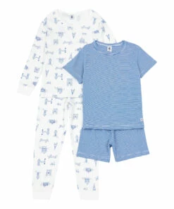 Top 10 ✔️ Barisien Pyjama Set Blue Petit Bateau Fashion Children 🔥