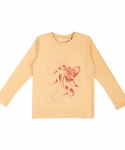 Budget 😍 Bass Organic Cotton T-shirt Caramel Soft Gallery Fashion Teen, Children 🌟