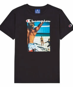 Cheapest 🤩 Beach T-shirt Black Champion Fashion Teen, Children 💯