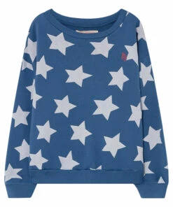 Discount 👏 Bear Star Sweatshirt Blue The Animals Observatory Fashion Teen, Children 🤩