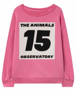 New 🌟 Bear Sweatshirt Pink The Animals Observatory Fashion Teen, Children 🔔