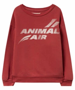 Discount 😀 Bear Sweatshirt Red The Animals Observatory Fashion Teen, Children ❤️