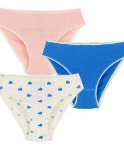 Outlet ๐ฏ Belamour Organic Cotton Briefs - Set of 3 Blue Petit Bateau Fashion Teen, Children ๐