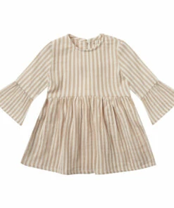 Cheapest 🔔 Bell Striped 👗 Dress Yellow Rylee + Cru Fashion Baby, Children 💯