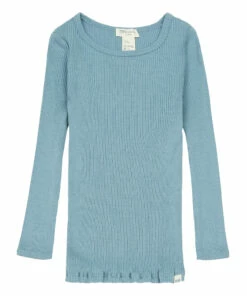 Wholesale 🔔 Bergen Silk and Cotton T-Shirt Light blue Minimalisma Fashion Children 🎉