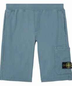 Best Sale 💯 Bermuda Shorts Blue Stone Island Fashion Teen, Children 🛒